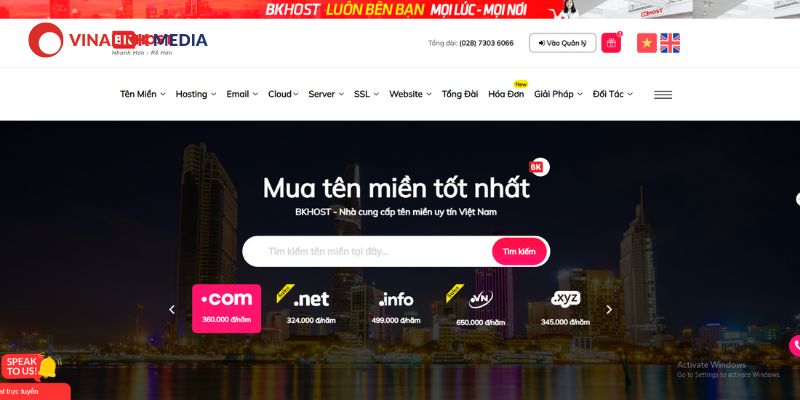 Nhà cung cấp tên miền BKHOST